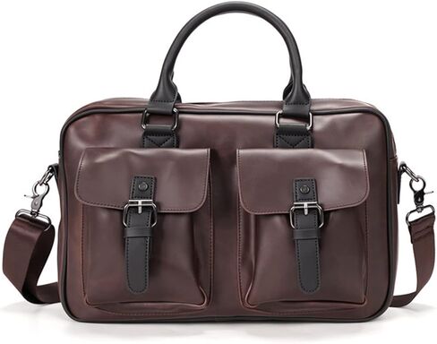 PU Leather Men's Briefcases 13inch Laptop Bag Office Bags for Men Document Business Shoulder Messenger in Kuwait