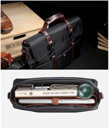 حقيبة يد رجالية ذات سعة كبيرة، حقيبة كروس كاجوال للأعمال للرجال، مقاس 14 بوصة، كمبيوتر محمول ماسنجر in Kuwait