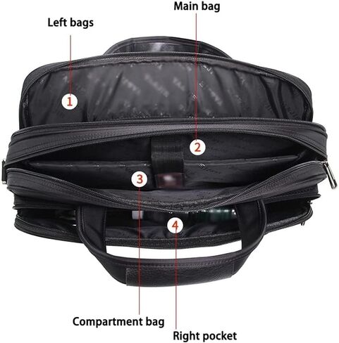 Business Men's Briefcase Women Handbags Laptop Bags 16 17 19 Inch Oxford Crossbody Travel Bag(16inch) in Kuwait