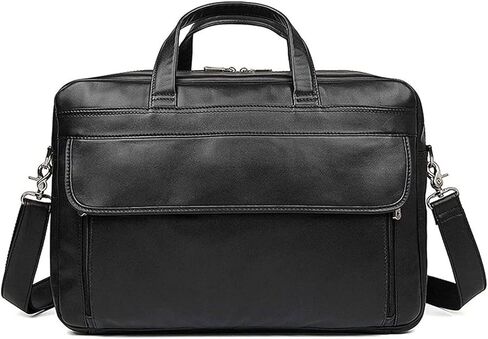 Men Briefcase Business Shoulder Bag Messenger Bags Computer Laptop Handbag Men's Travel,17 in in Kuwait