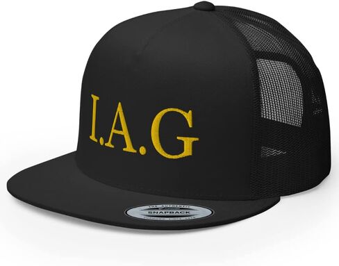 IAG Gold Trucker Hat High Crown Flat Bill Ivan Archivaldo Guzman Chapito JGL 701 Cap in Saudi Arabia