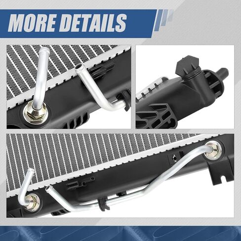 Auto Dynasty Radiator Compatible with 2013-2017 Veloster 1.6L Turbo AT, DPI 13415 Factory Style 1-Row Cooling Radiator, Aluminum Core in Saudi Arabia
