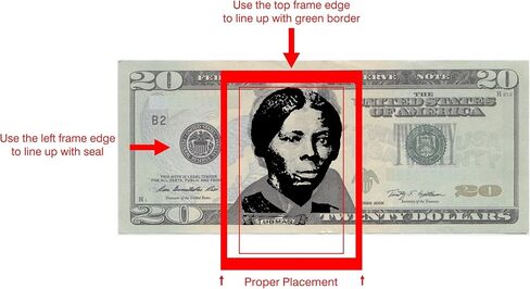Harriet Tubman Self-Inking Stamp for $20 Bill in Saudi Arabia