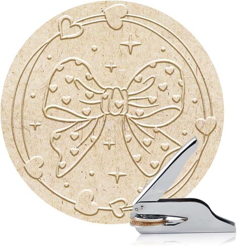 ANATTASOUL Book Embosser Personalized Howling Wolf Pattern Book Stamp, Durable Library Stamp with Handle Set for Books, Library, Envelopes, Documents, Invitation in Saudi Arabia