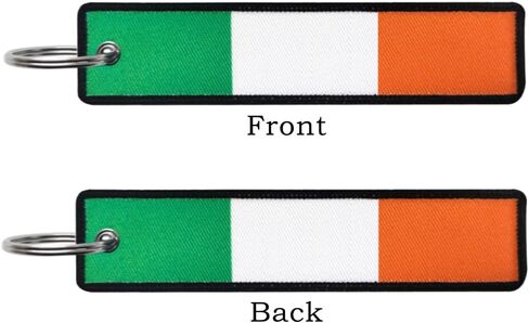 JAVD Ireland Flag Keychain Tag with Key Ring- Keys, Cars, Motorcycles, Backpacks, Luggage and Gifts - EDC (3 Pack) in Saudi Arabia