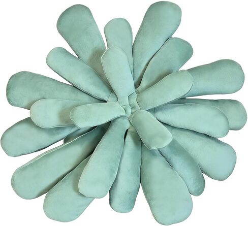 3D Plant Shaped Throw Pillow, 17.7 Inch Soft Plush Decorative Cushion, Hand-Stitched Flower Style Pillow for Bedroom, Living Room & Home Decor in Saudi Arabia
