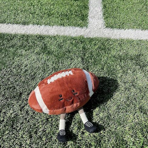 8" American Football Stuffed Toy, Cute Rugby Plush Soft American Football Plushies Pillow Gifts for Kids Girlfriend Birthday Christmas Mother's Day in Kuwait