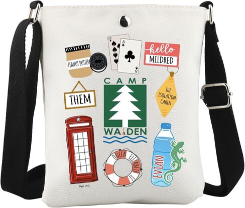 WCGXKO Classic Movie Inspired Camp Parent Trap 90s Nostalgia Canvas Crossbody Bag in Saudi Arabia