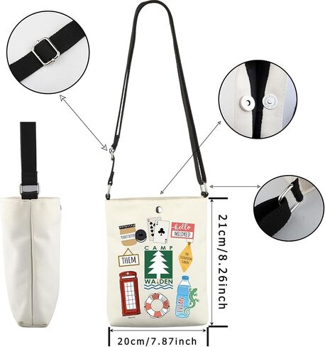 WCGXKO Classic Movie Inspired Camp Parent Trap 90s Nostalgia Canvas Crossbody Bag in Saudi Arabia