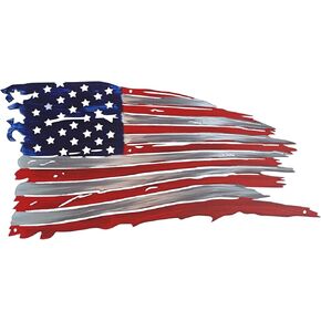 Zoihet النسر الأمريكي المعادن جدار الفن العلم ديكور جدار معدني، وطني في الهواء الطلق جدار الفن الديكور، الرابع من يوليو زينة يوم الاستقلال للحديقة، ساحة، غرفة المعيشة، غرفة نوم، فناء، شرفة (حديث) in Kuwait