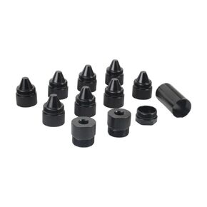 12PCS 1.375''X24 Aluminum Alloy Black Cone Shaped Parts with Auxiliary Components Replacement for Screw Sealed End Cap (Pack of 12) in Kuwait