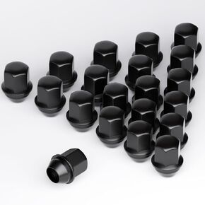 TIROL 20pcs M14X1.5 Lug Nuts, Compatible with Ram 1500, Jeep Grand Cherokee, Wrangler, Ford Mustang, Cadillac CTS One-Piece Design Factory Acorn Wheel Lugnuts - 1.5" Height 7/8" Hex in Kuwait