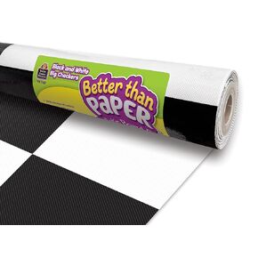 Teacher Created Resources Black and White Big Checkers Better Than Paper Bulletin Board Roll (TCR77627) in Kuwait