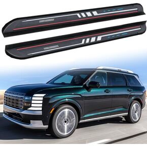 2PCS Aluminum Running Boards Fits Hyundai Palisade 2026 Side Steps Nerf Bar Style with Brackets, All Weather Accessory in Kuwait