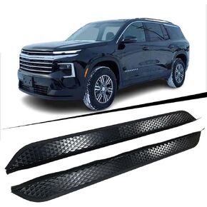 All Black Running Board Fits for Chevy Traverse 2024 2025 2026 Aluminum Side Step Side Bar Car Protect Stairs Pedals with Mounted Brackets Screws 2PCS/Set in Kuwait