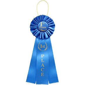 شريط روزيت للمركز الأول، شرائط جائزة الجائزة الأولى الزرقاء، أشرطة شارة المشاركة المشرفة للمسابقات، الأحداث الرياضية، عرض الرقص، شريط ميدالية المعرض العلمي للجوائز، 11.02 × 3.94 بوصة in Kuwait