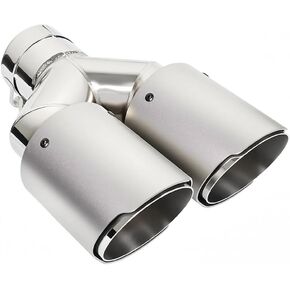 المزدوج 2.5 "مدخل 3.5" منفذ العادم نصائح صالح ل 62-63 مللي متر OD Tailpipe العادم الأنابيب الذيل الحلق أنابيب طرفية تعديل أجزاء المحروقة in Kuwait