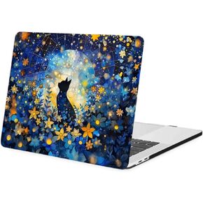 Shell Compatible with MacBook Pro 14 inch Case 2025-2021 Release A3434 M5 A3401 A3185 A3112 M4 A2992 A2918 M3 A2779 M2 A2442 M1 Chip, Laptop Hard Cover for Pro 14.2'',Cats & Flowers in Kuwait