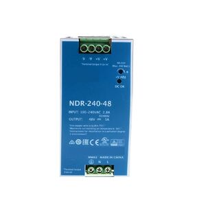 1 قطعة 240 واط مخرج واحد مصدر طاقة صناعي DIN السكك الحديدية NDR-240-24 | 24V10A NDR-240-48 | 48V5A (NDR-240-24) in Kuwait
