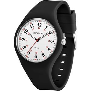 XCZAP Waterproof Nurse Watch for Medical Professionals Analog Watches Students Teachers Nurses Doctors Luminouse Easy Read Dial,12/24 Hour Military Time Watches for Women in Kuwait