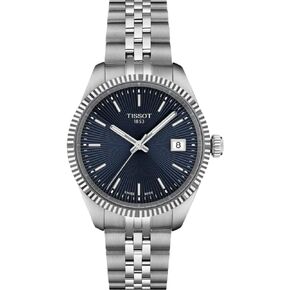Tissot Ballade 34mm, Swiss Quartz Watch for Women, Stainless Steel Case, Blue Dial, T1562101104100 in Saudi Arabia