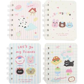 4Pcs Small Spiral Notebooks,Ruled Pages 80 Sheets(160 Pages) Pocket Notebooks,3.15 x4 Inch Mini Memo Notepads (Unicorn) in Kuwait