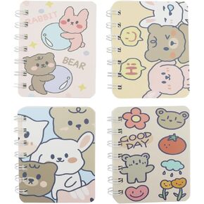 4Pcs Small Spiral Notebooks,Ruled Pages 80 Sheets(160 Pages) Pocket Notebooks,3.15 x4 Inch Mini Memo Notepads (Unicorn) in Saudi Arabia