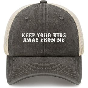 Keep Your Kids Away from Me Hat Funny Trucker Hats Women Baseball Caps Funny Gifts in Kuwait