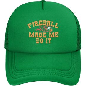 Fireball Made Me Do It Travel Mesh Baseball Hat Truck Hat Sandwich Hat Outdoors Running Hat in Saudi Arabia