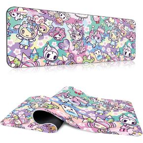 Tokidoki Unicorno Mouse Pad Large Gaming Computer Mouse Pad Extended Keyboard Desk Accessories for Office Computer Laptop（20thAnniversary 35.4 * 15.7 inch） in Kuwait
