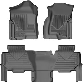 Husky Liners Weatherbeater Floor Mats | Fits 2003-2006 Cadillac Escalade ESV; 2000-2006 Chevrolet Suburban & GMC Yukon XL 1500 & 2500 | Front & 2nd Row, 3-pc Black - 93581 in Kuwait