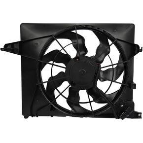 621-493 LINNCAS مروحة تبريد الرادياتير مناسبة لـ 2010 2011 2012 لشركة Hyundai لسانتا في 2011 2012 2013 2014 2015 لكيا لتجميع مروحة المبرد سورينتو باللون الأسود in Kuwait