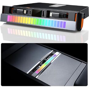 محور USB لـ Tesla Model Y Juniper 2025 2026 Model 3 Highland 2024 2025، 107W RGB محطة إرساء الإضاءة المحيطة مع غطاء منزلق كابل قابل للسحب متعدد المنافذ شاحن سريع مناسب لوحدة التحكم المركزية in Kuwait