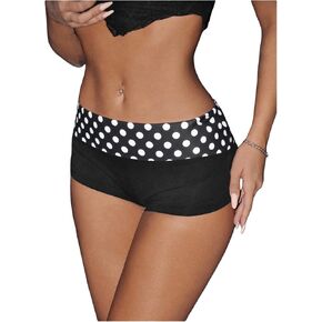 شورت نسائي قصير من SweatyRocks بطبعة جلد الفهد وبلون كتلة وخصر منسدل Y2K شورت ملابس الشارع in Saudi Arabia