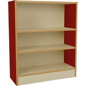 FDP Laminate 5-Compartment Storage Cabinet 24 inch Height; Organize Books, Toys, Games, Art Supplies, Durable, Sturdy Furniture for Home, Daycare, Preschool, Classroom - Almond/Blue in Kuwait