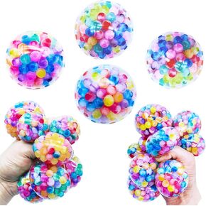4 قطع من كرات الضغط الإسفنجية ألعاب فيدجيت للبالغين، مجموعة كرات تململ لتخفيف التوتر من أجل هدايا الحفلات وأعياد الميلاد وحقائب الهدايا الجيدة in Kuwait