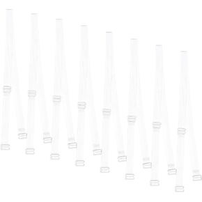 أشرطة حمالة صدر شفافة، 4 أزواج من أشرطة الكتف غير المرئية القابلة للتعديل، حزام كتف شفاف ناعم غير قابل للانزلاق in Kuwait