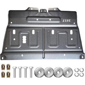 Upgrade Manganese Steel Chassis Splash Panel Shield Under Diaper Compatible with 2015-2020 Ford F150 with Gasoline Engine, Replace OE ML3Z-7222-D, Underbody Shield Not Fit Raptor Model/3.0L Diesel in Kuwait