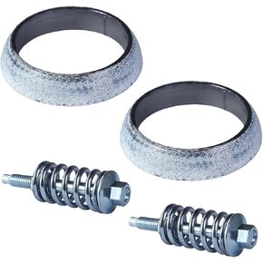2-Pack Exhaust Flange Bolt & Gasket Repair Kit - M8 x 1.25 x 75mm Springs Nuts + 65mm ID Gasket for Exhaust Manifold in Kuwait