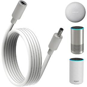 كابل تمديد صدى أبيض بطول 10 بوصات (3 أمتار) لـ Echo (الجيل الأول والثاني)، Echo Show (الجيل الأول)، Echo Plus (الجيل الأول)، Fire TV (الجيل الثاني)، Echo Look، Echo Link، Google Nest Hub /نيست ميني in Kuwait