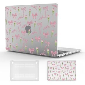 حافظة أنيقة بعقدة على شكل فيونكة مقاس 13 بوصة لجهاز MacBook Air Cute West Cowgirl من البلاستيك الصلب مع معرف اللمس A1932 A2179 M1 A2337 غطاء حماية نحيف جمالي لجهاز MacBook 13.3"2022 2021 2020 2019 2018 in Kuwait