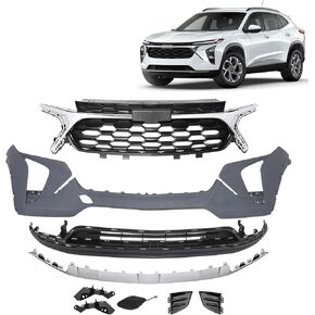 Front Bumper Cover Kit for 2024-2025 Chevy Trax LS/LT W/Bumper Brackets, Tow Hook, Grill & Fog Lamp Covers in Kuwait
