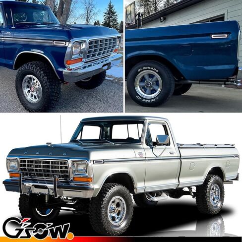 2 PCS White LED Side Marker Light for 1973-1979 F'ord F100 F150 F250 F350, 1975-1991 E100 E150 E250 E350, Smoked Lens Front Rear Side Fender Lamps, OEM Replacement Sidemarker Light in Saudi Arabia