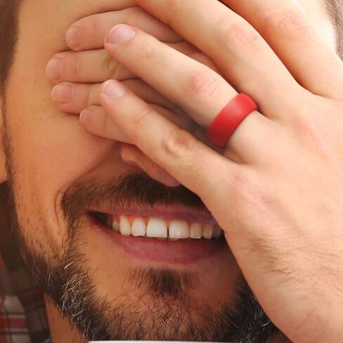 Silicone Ring for Men - Dome Style in Saudi Arabia