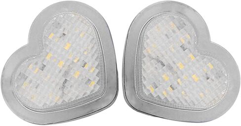 Heart Shaped Side Marker, LED Light, Heart LED Side Signal Light, Fit for 12-24V Cars, Vans, Trucks, Trailers, White Light in Saudi Arabia