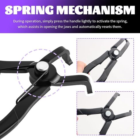 2PCS Car Push Pin Pliers Set,30° & 80° Angled Jaws Clip Removal Pliers with Non-Slip Grip,Professional Push Pin Removal Tool for Car Trim/Plastic Fasteners/Bumper Clips in Saudi Arabia
