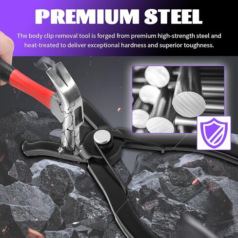 2PCS Car Push Pin Pliers Set,30° & 80° Angled Jaws Clip Removal Pliers with Non-Slip Grip,Professional Push Pin Removal Tool for Car Trim/Plastic Fasteners/Bumper Clips in Saudi Arabia