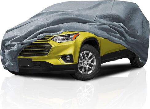 5 Layer Car Cover for Chevrolet Equinox 2005-2026 SUV 4-Door Semi Custom Fit Full Coverage Pollution, Dust, Sun, Snow, Rain, Hail All Weather Protection, Breathable in Saudi Arabia