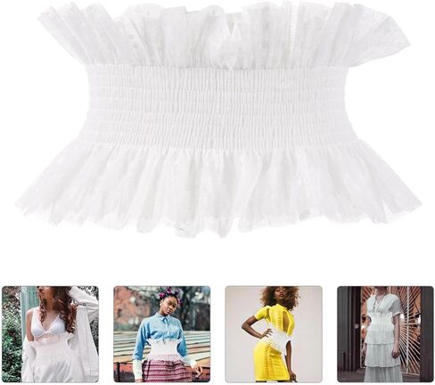 BESPORTBLE Wide Lace Waist Belt for Women Non-fading Waistband with Decorative Bowknot Stylish Fashion Accessory for Dresses Blouses Sweaters Lightweight and Reusable Design in Saudi Arabia