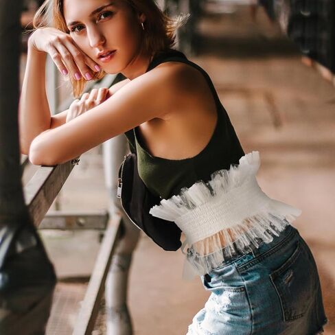 BESPORTBLE Wide Lace Waist Belt for Women Non-fading Waistband with Decorative Bowknot Stylish Fashion Accessory for Dresses Blouses Sweaters Lightweight and Reusable Design in Saudi Arabia